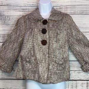 LIQUIDATION SALE Brown Peacoat style Buttoned Blazer | Size XL